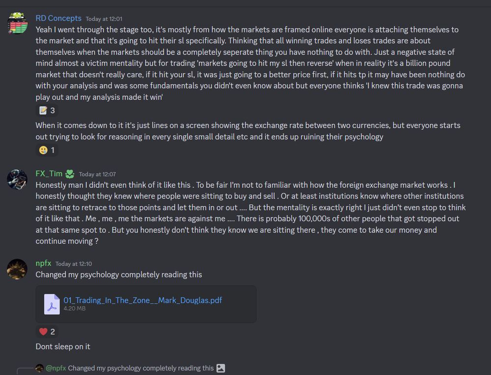 Member result posted in the Discord